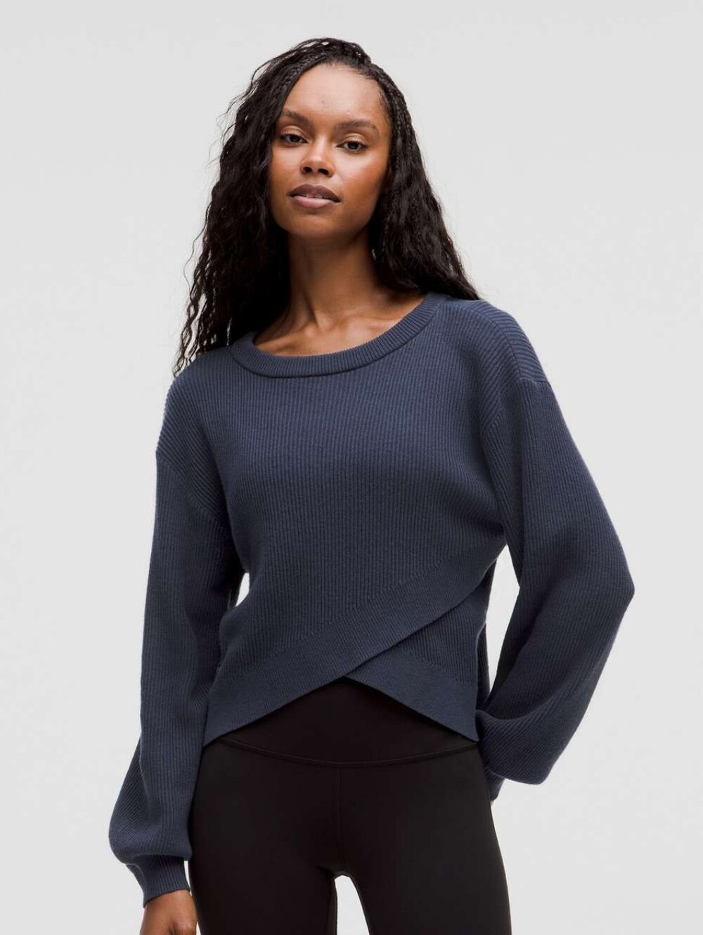Lululemon Reversible Crossover Sweater in Night Sea
